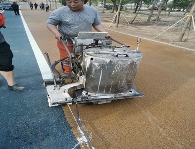 永州永州景区标线施工