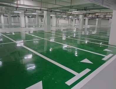 永州永州小区停车场标线